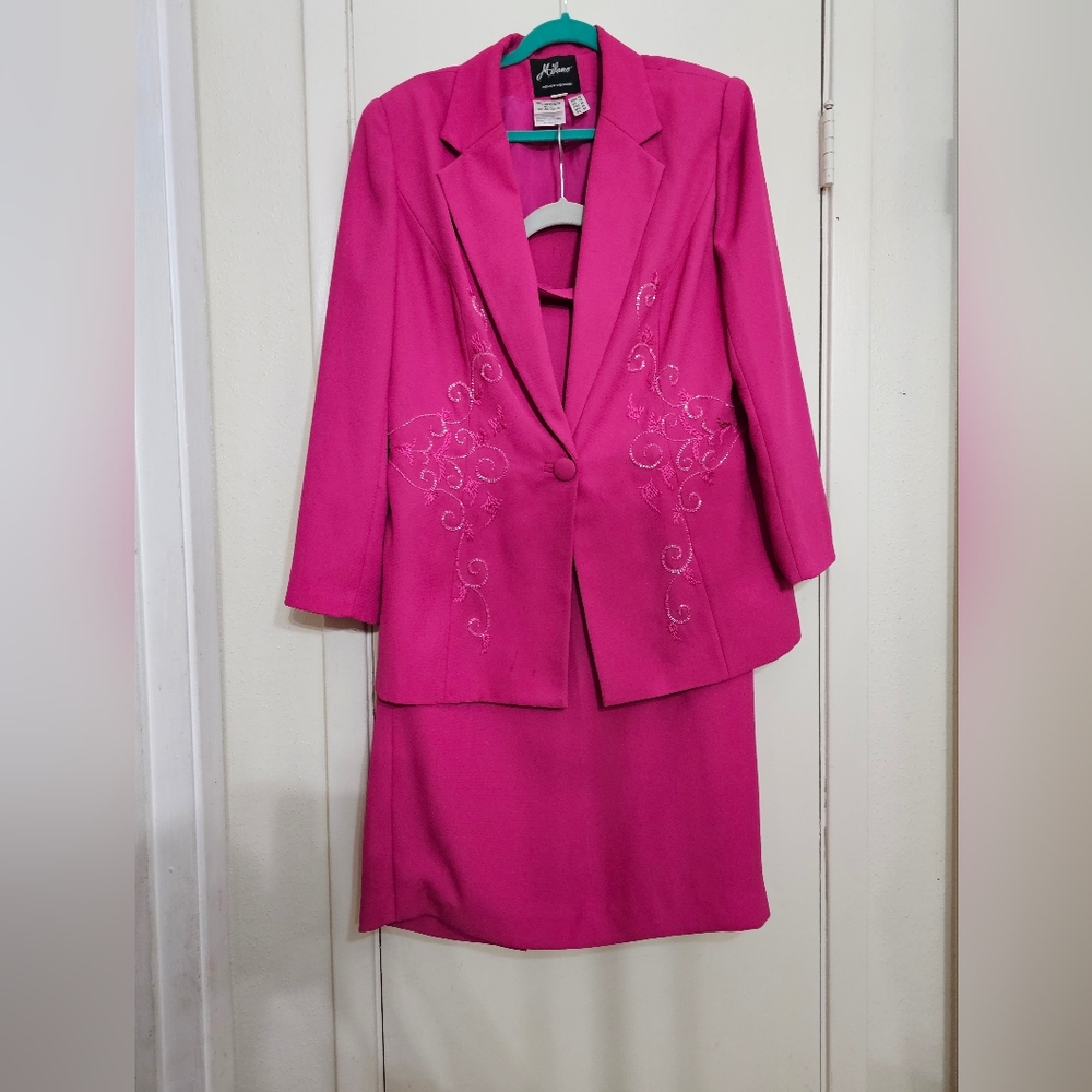 Milano Women’s 2-Piece Suit Hot Pink Size 16